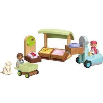 Playmobil Junior Puesto Ecológico y Carretilla Elevadora