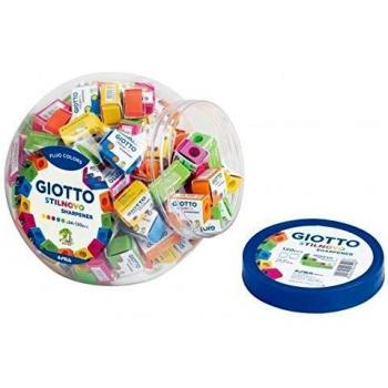 SACAPUNTAS FLUO GIOTTO BOTE 120 UNIDADES