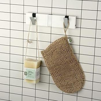 Knax Lite - Perchero de pared para baño y cocina, color blanco