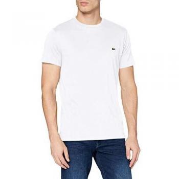 Camiseta Lacoste TH6709-00 de Hombre en Algodón 100% color negro