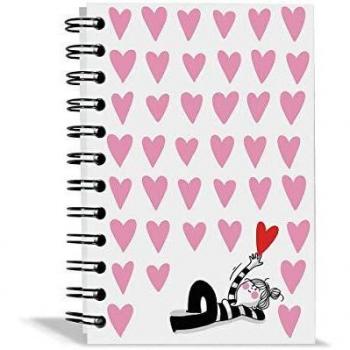 Busquets Mini libreta Wire-o pautada a6 La Volatil LA VOLATIL Corazones