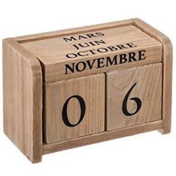Calendario de Madera Colonial