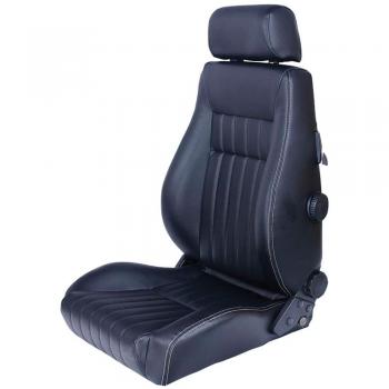 Autostyle SS 64LS asientos de maquinista, color negro y plateado