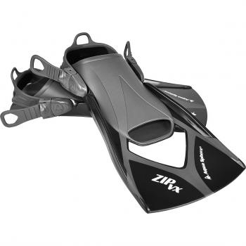 Aletas de Natación Aquasphere Zip Vx en Color Negro para Adultos