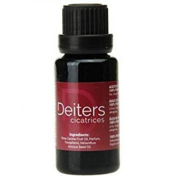 DEITERS - Aceite Rosa Mosqueta Puro, Rosa Mosqueta para Cicatrices, Reductor de Cicatrices, Quita Manchas, Frasco Cristal Cuentagotas 15 ml