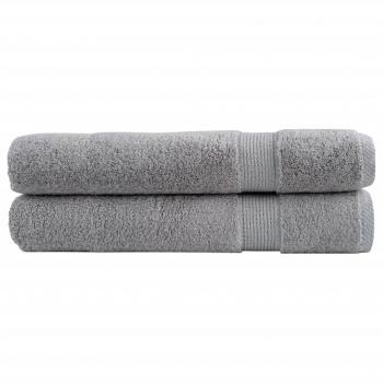 Toallas Premium SOLUND 2 piezas gris 100x200cm 600gsm