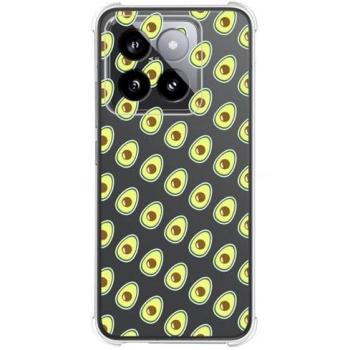 Funda Antigolpes de Silicona para Xiaomi 14 5G con Diseño de Aguacate