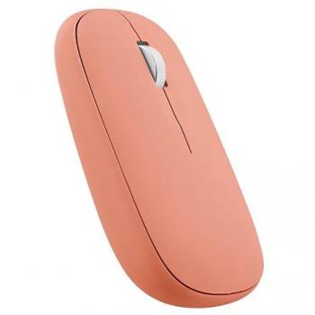 Ratón Inalámbrico T'nB iClick DUAL CONNECT - Bluetooth y USB-A, 3 botones, color rojo, modo de espera automática