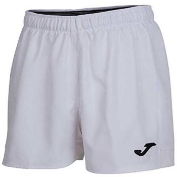Short Joma Myskin II Blanco para Hombre - Pantalones cortos, tejido ligero, secado rápido, diseño deportivo, ideal para entrenamiento y uso diario