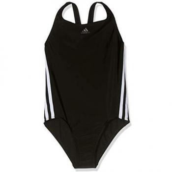 Bañador Adidas Athly V 3 Rayas para Niñas - Color Negro - Talla 116