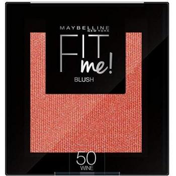 Maybelline Unisex's New York fit me Blush in Polvere pigmentato facile da sfumare per un Look Naturale 50 Wine, Standard