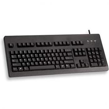 Teclado Cherry G80-3000 - USB y PS/2, QWERTY, Interruptores Azul, Negro