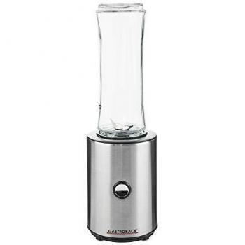 Batidora de Vaso Gastroback 41030 Mix & Go - Smoothie Maker 300W con 4 Vasos de Vidrio y Cuchilla de Acero Inoxidable