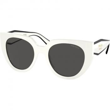 Prada PR 14WS 1425S0 Women's Cat Eye Sunglasses White Size 52