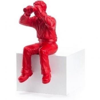 Sculpture Worldview Model I B, rojo del artista Ottmar Hörl – Ediciones Múltiples 2006 – Dimensiones: 55 x 30,5 x 36 cm – Peso: 2,7 kg