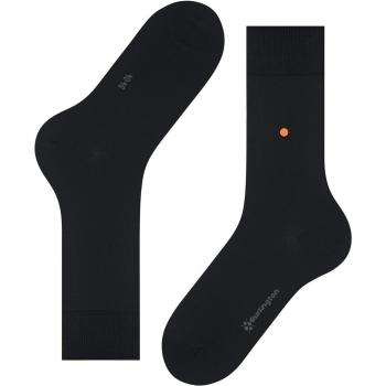 Calcetines Burlington Lord M SO ecológicos de algodón unicolor para hombre, negro, tallas 46-50