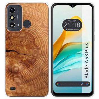 Funda Silicona ZTE Blade A53 Plus Diseño Madera 04 con Dibujos