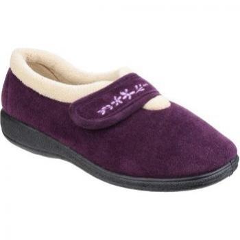 Fleet & Foster Women's Floral Touch Fasten Slippers