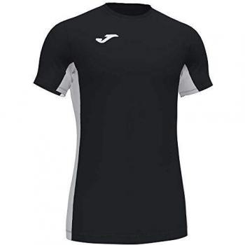 Joma Cosenza Men's Short Sleeve Sports Jersey in Black and White