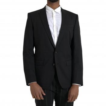 Black MARTINI Slim Fit Jacket Coat Blazer - IT48 | M