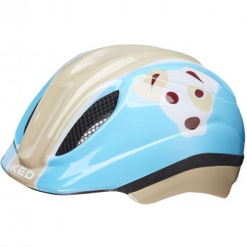 KED Meggy Trend - Casco de Bicicleta Niños - Beige/Azul Contorno de la Cabeza M | 52-58cm 2019