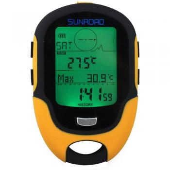 Docooler Altímetro Barómetro Brújula Termómetro Higrómetro Pronostico de Tiempo LCD Digital Linterna LED Eléctrica Multifunción