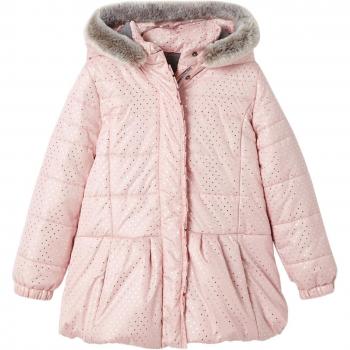 VERTBAUDET Chaqueta Acolchada Estampada con Capucha niña Rosa Estampado 2A