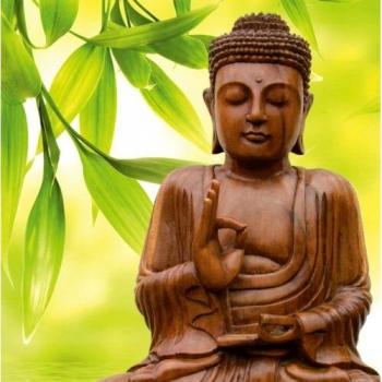 Greeting Card - Buddha Music 1