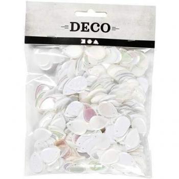 Paillette Blanca 14x19 mm, 50 g, 1 Paquete