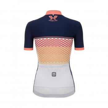 Santini Volo Jersey para Mujer, Mujer, Color Naranja, tamaño Small