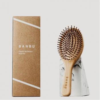 Cepillo Redondo de Bambú Banbu