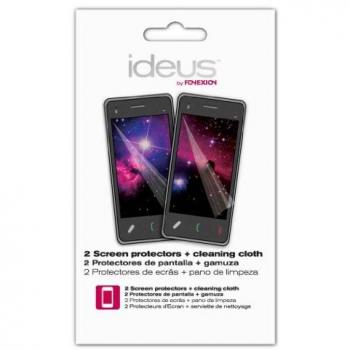 Protector de pantalla transparente Ideus para Samsung Galaxy Y S5360 (2 piezas) con gamuza limpiadora