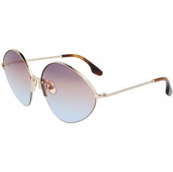 Victoria Beckham Oval Metal Sunglasses VB220S-731 for Women - Purple