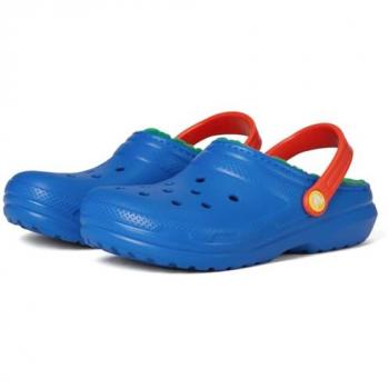 Crocs Classic Lined Clog K Azul para niño (talla 29-30)