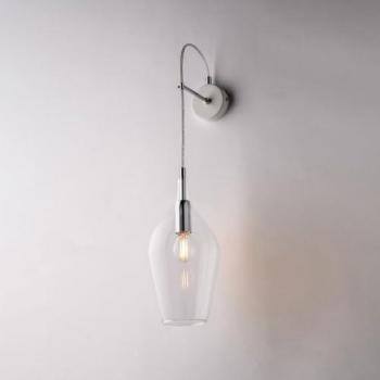 Aplique Contemporáneo Ares Transparente 1 Luz E14