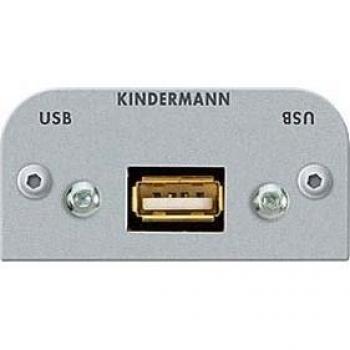 Conector USB 2.0 A-Buchse con cable peina, media placa 54 x 54 mm, modelo KMAS 7441-522