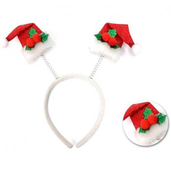 Diadema de Gorritos de Papá Noel con Lentejuelas Brillantes y Coloridas