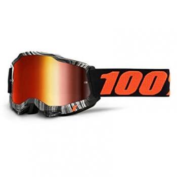 Máscara de Ciclismo 100% Accuri 2 Naranja Adulto, características: diseño ergonómico, lente espejo naranja, ventilación optimizada, protección UV, compatible con el uso de gafas ópticas