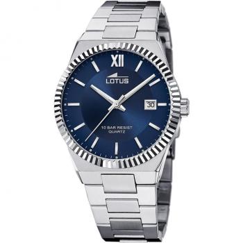 Reloj Lotus Freedom 18835/2 para Hombre con Esfera Azul y Caja de Acero Inoxidable 316L Plateado