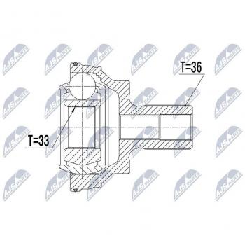 Juego de articulación, árbol de transmisión PASCAL G1W053PC