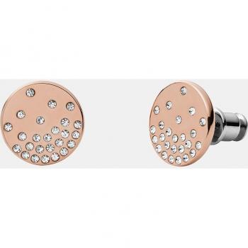 Elin Rose-Tone Stainless Steel Stud Earrings