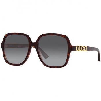 Gucci Oversized Square Sunglasses GG1189S 003 Brown Female Size: 58 MM
