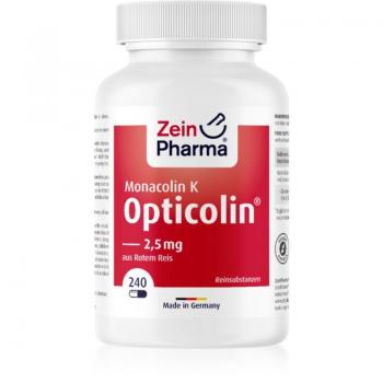 Zein Pharma Monacolin K Opticolin 240 Vegetarian Capsules - Red Yeast Rice Supplement
