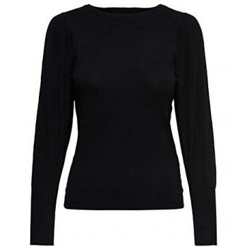 Only Jersey DE Punto Mujer Mila - XL, Negro