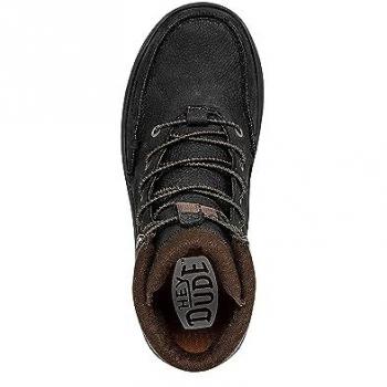 HeyDude Bradley Men's Black Leather Boots