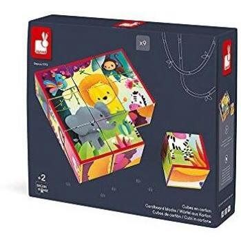 Janod - Animales de la Selva Kubkid, 9 cubos