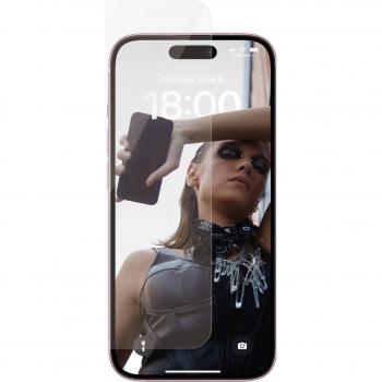 Protector de Pantalla PanzerGlass SAFE. iPhone 15 | Ultra-Wide Fit, Resistente a Rayones y Golpes, Aplicación en Seco, Transparente