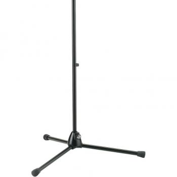 K&M 25600 Microphone Stand with Telescopic Boom Arm, 38.1-64.5 Height, Black