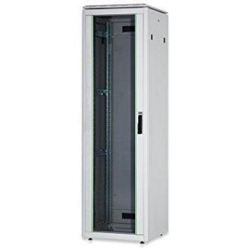 Rack de Red Digitus 47U 600x600mm, Puerta de Vidrio, Acero 1.5mm, IP40, Carga hasta 600kg, Gris Claro
