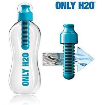 Appetitissime Only H2O Botella con Filtro de Carbono, Azul, 21.5x7.5x7.5 cm